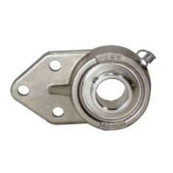 ZUCFB201-12m-PBT Flange Bracket 3 Bolt 12mm Zinc chromate Bearings - VXB Ball Bearings