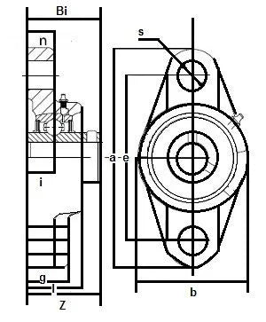 ZUCFT202-10-PBT Flange 2 Bolt Zinc Chromate 5/8 Bearing - VXB Ball Bearings