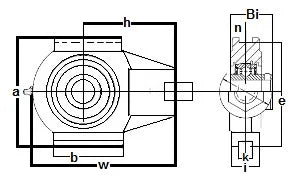 ZUCHA203-11-PBT Hanger Zinc Chromate 11/16 Bearing - VXB Ball Bearings