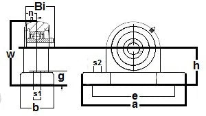 ZUCP-204-20m-PBT Zinc Chromate Pillow Block 20mm Mounted Bearing - VXB Ball Bearings