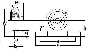 ZUCP-207-35m-PBT Zinc Chromate Pillow Block 35mm Mounted Bearing - VXB Ball Bearings