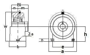 ZUCPAS201-8-PBT Zinc Chromate Plated Tapped Base 1/2 Mounted Bearings - VXB Ball Bearings